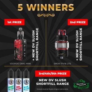 Vaping Giveaway! Win one of 5 prizes [NOW ENDED]
